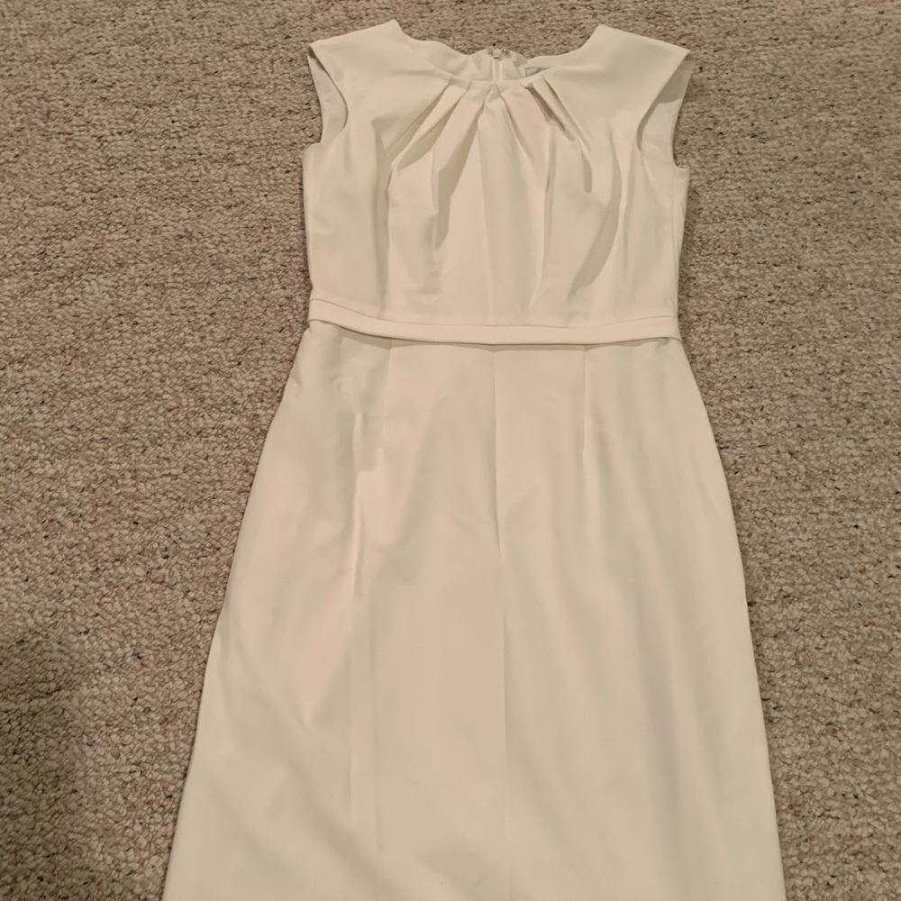 Tahari white dress, has matching jacket